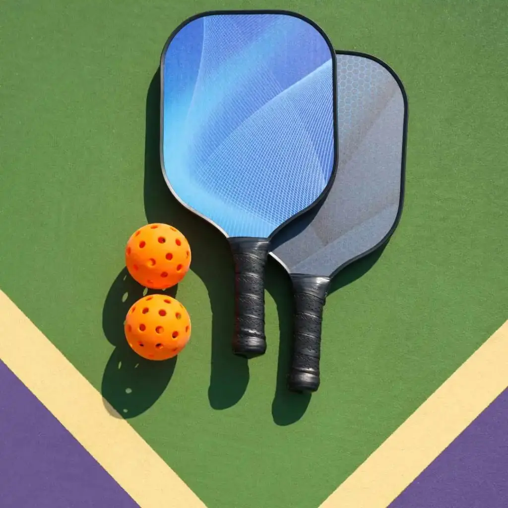 Pickleball bat og bolde